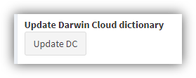 Updating the Darwin Cloud dictionary